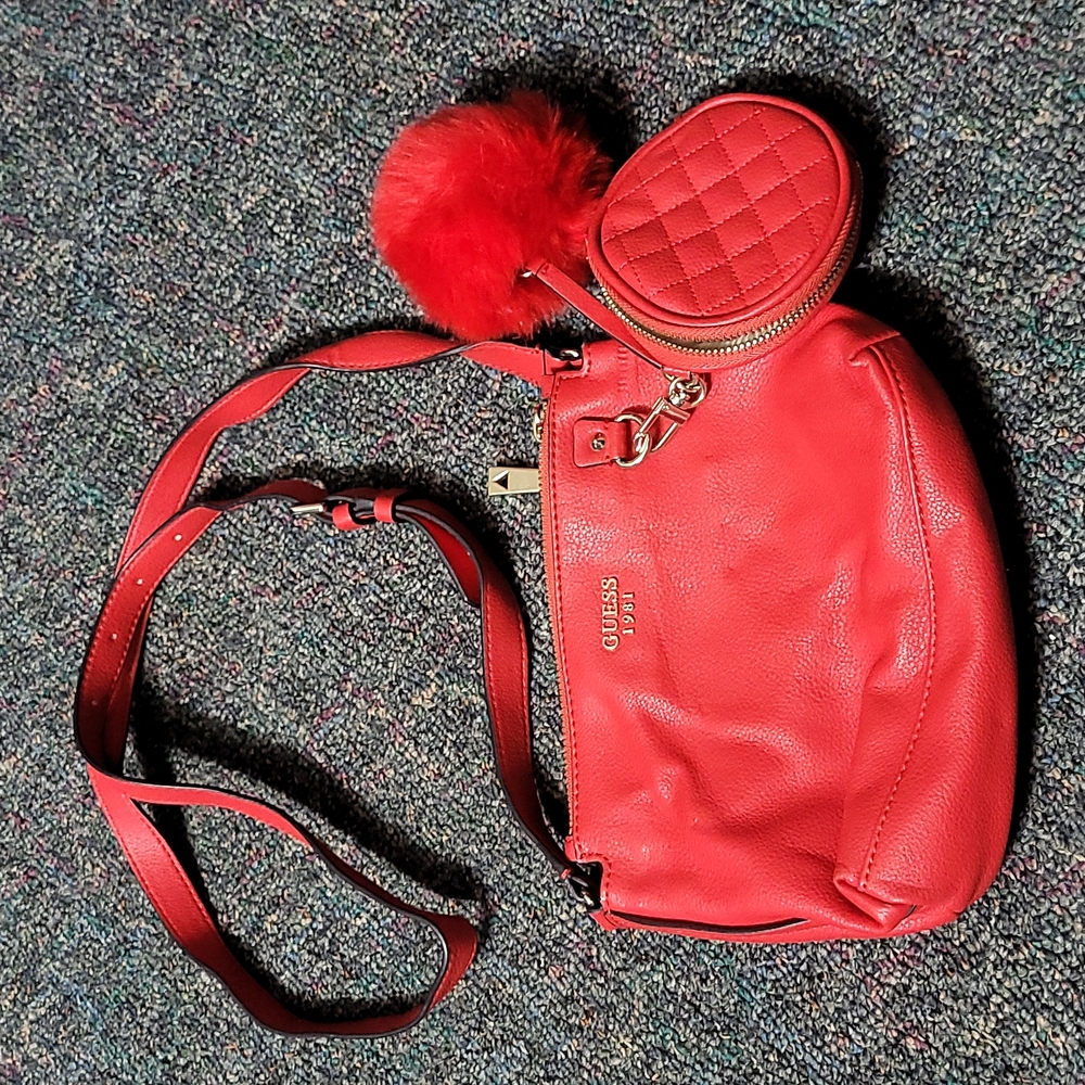 Red crossbody bag